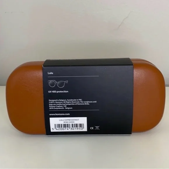 Chic Black and Brown Gradient Sunglasses NEW KOMONO Lulu Expressionist - Picture 7 of 9